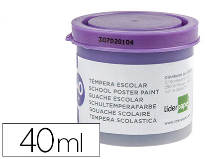 40ml. témpera escolar Liderpapel violeta